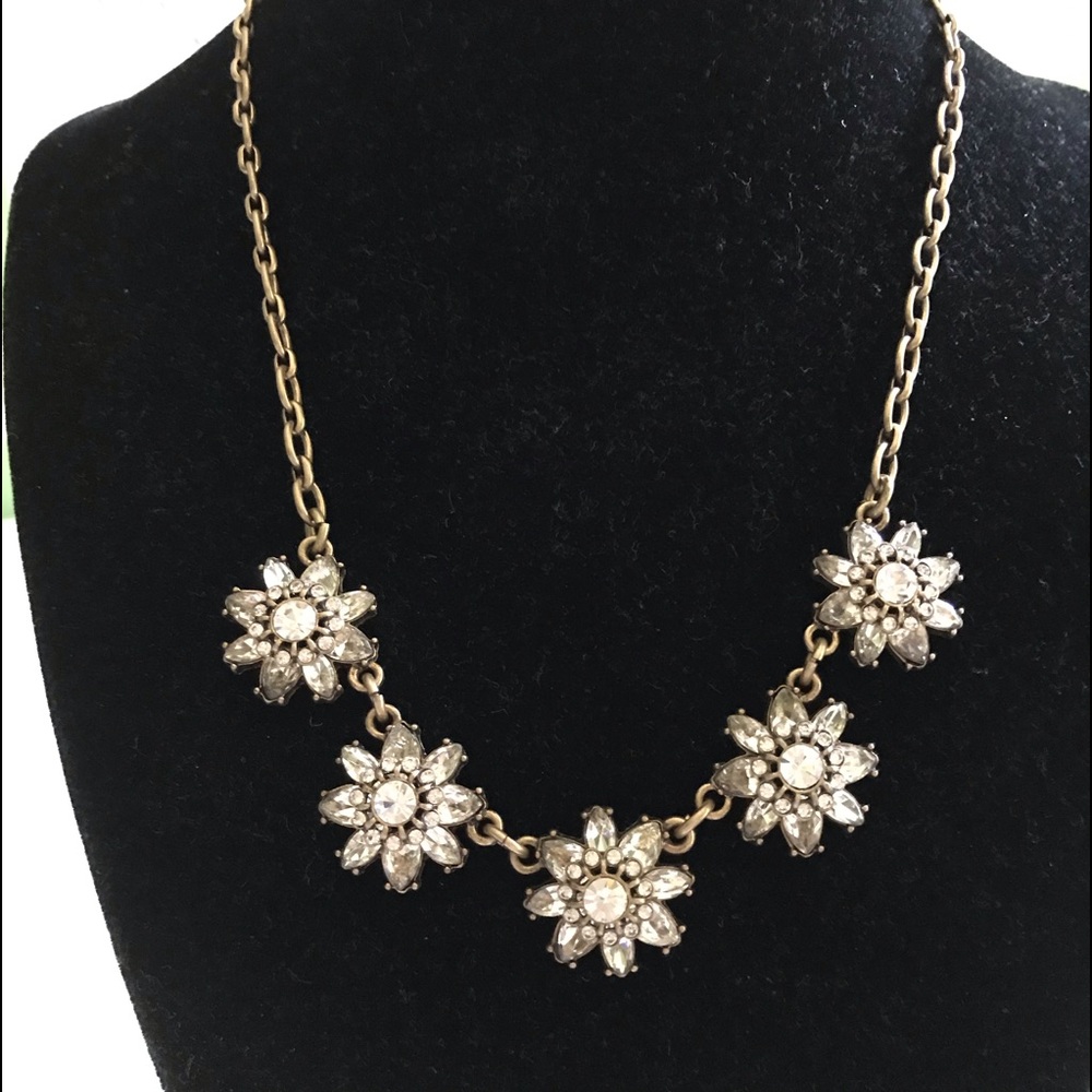 Chloe + Isabel Mirabella Flower Crystal Necklace